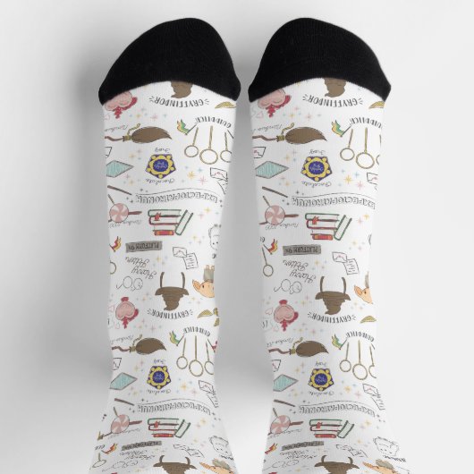 HARRY POTTER™ Tiny Magic Pattern Socken (Oben)