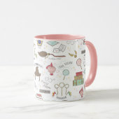 HARRY POTTER™ Tiny Magic Pattern Tasse (VorderseiteRechts)