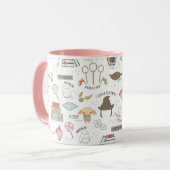 HARRY POTTER™ Tiny Magic Pattern Tasse (Vorderseite Links)