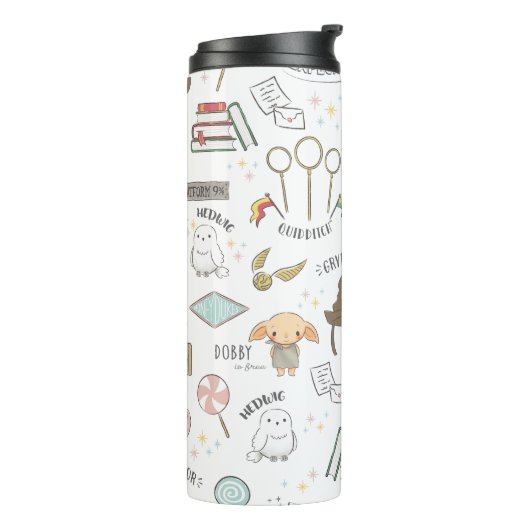 HARRY POTTER™ Tiny Magic Pattern Thermosbecher (Nach links gedreht)