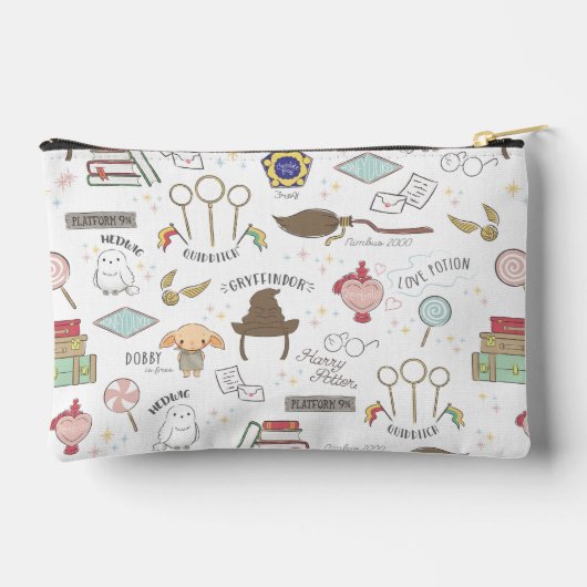 HARRY POTTER™ Tiny Magic Pattern Zubehörtasche (Rückseite)