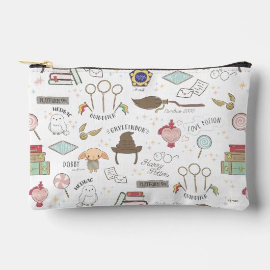 HARRY POTTER™ Tiny Magic Pattern Zubehörtasche (Vorderseite)