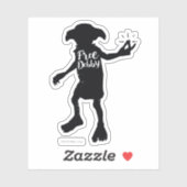 Harry Potter | Typografie der Silhouette "Freie Do Aufkleber (Blatt)