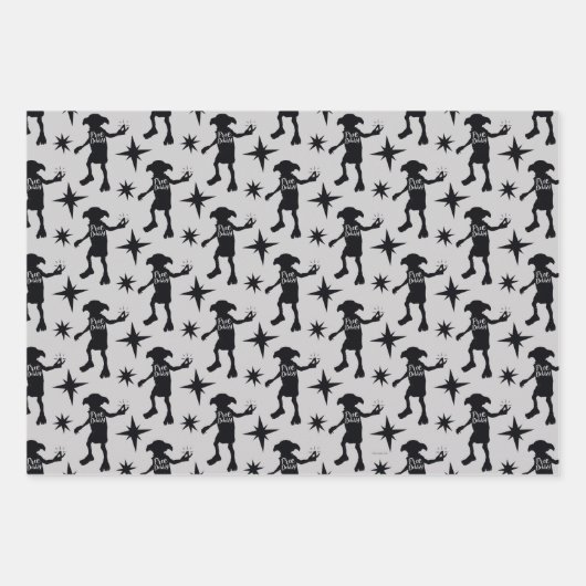 Harry Potter | Typografie der Silhouette "Freie Do Geschenkpapier Set (Vorderseite 2)