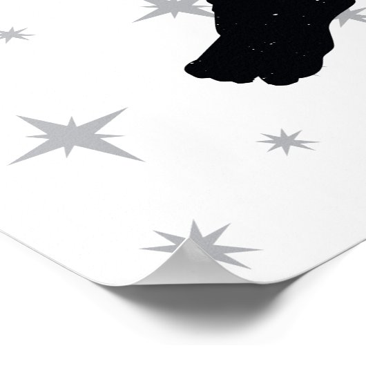 Harry Potter | Typografie der Silhouette "Freie Do Poster (Ecke)