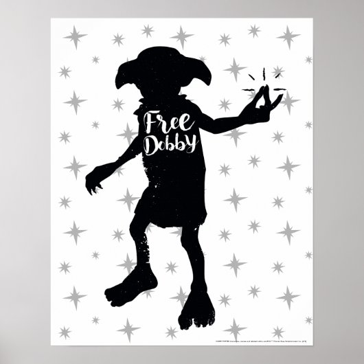Harry Potter | Typografie der Silhouette "Freie Do Poster (Vorne)