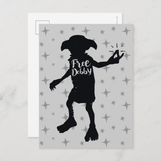 Harry Potter | Typografie der Silhouette "Freie Do Postkarte (Vorne/Hinten)