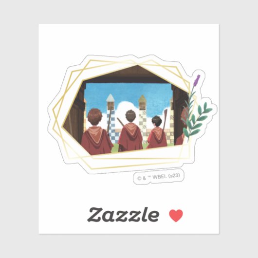 HARRY POTTER™ und das GRYFFINDOR™ QUIDDITCH™-Team Aufkleber (Blatt)