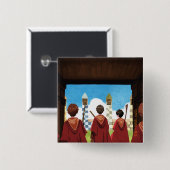 HARRY POTTER™ und das GRYFFINDOR™ QUIDDITCH™-Team Button (Vorne & Hinten)