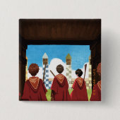 HARRY POTTER™ und das GRYFFINDOR™ QUIDDITCH™-Team Button (Vorderseite)