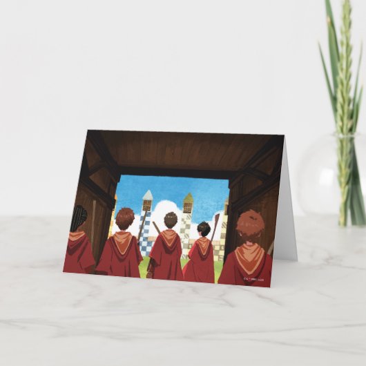 HARRY POTTER™ und das GRYFFINDOR™ QUIDDITCH™-Team Karte (Vorderseite)