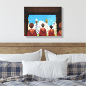 HARRY POTTER™ und das GRYFFINDOR™ QUIDDITCH™-Team Leinwanddruck (Insitu (Schlafzimmer))