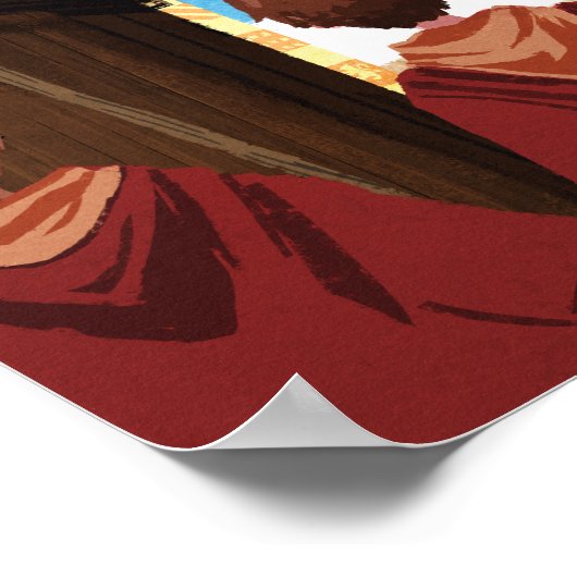 HARRY POTTER™ und das GRYFFINDOR™ QUIDDITCH™-Team Poster (Ecke)