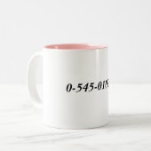 "Harry Potter und das toten heiligt" ISBN-Tasse Zweifarbige Tasse (Vorderseite Links)