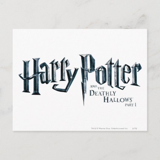 Harry Potter und die Heiligtümer des Todes Logo 1 Postkarte (Vorderseite)