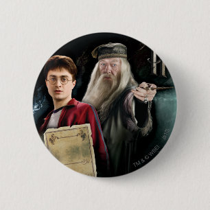 Harry Potter und Dumbledore Button