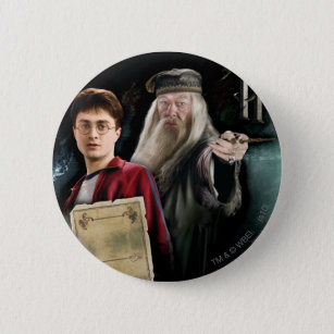 Harry Potter und Dumbledore Button