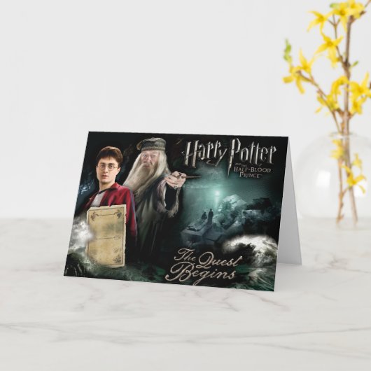 Harry Potter und Dumbledore Karte (Gelbe Blume)