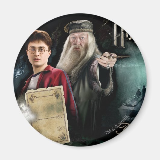 Harry Potter und Dumbledore Magnet (Vorne)