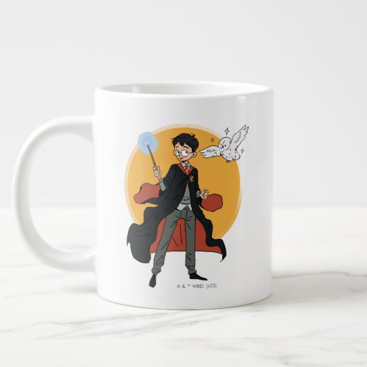 HARRY POTTER™ und Hedwig Illustration Jumbo-Tasse (Links)