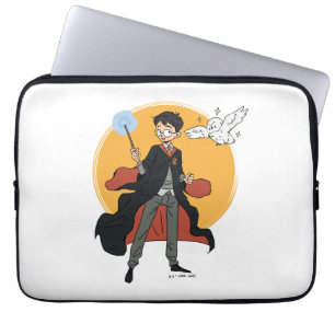 HARRY POTTER™ und Hedwig Illustration Laptopschutzhülle