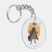 HARRY POTTER™ und Hedwig Illustration Schlüsselanhänger (Vorderseite links)