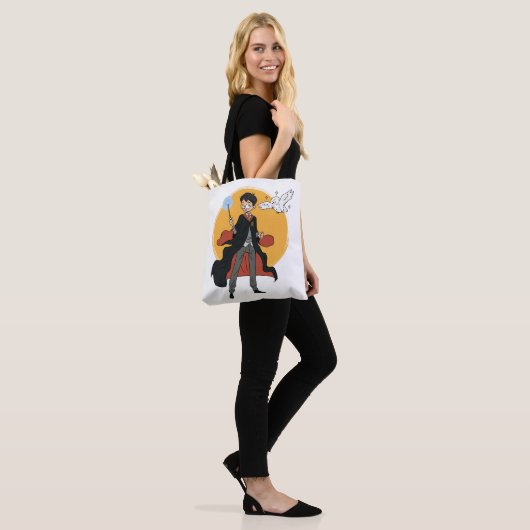 HARRY POTTER™ und Hedwig Illustration Tasche (Am Model)