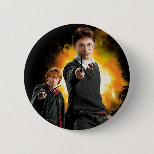 Harry Potter und Ron Weasely Button (Vorderseite)