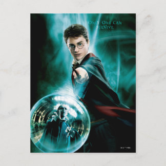 Harry Potter und Voldemort nur einer kann überlebe Postkarte