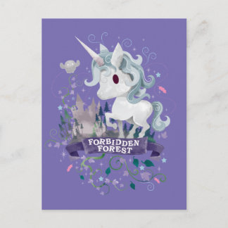 Harry Potter | Verbotene Waldunikorn Grafik Postkarte