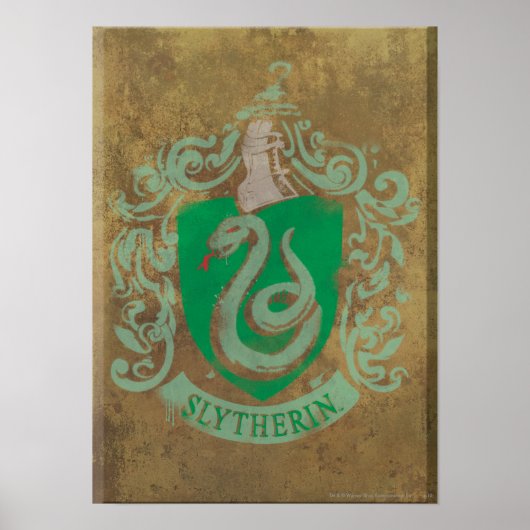 Harry Potter | Vintag Slytherin Poster (Vorne)
