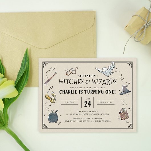 Harry Potter Vintage Erster Geburtstag Postkarte