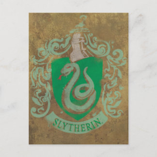 Harry Potter | Vintage Slytherin Postkarte