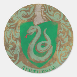 Harry Potter   Vintage Slytherin Runder Aufkleber