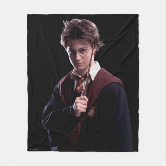 Harry Potter Wand angestiegen Fleecedecke (Vorderseite)