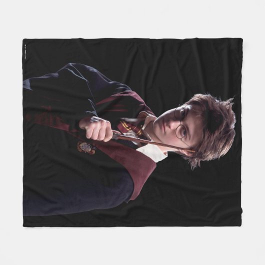 Harry Potter Wand angestiegen Fleecedecke (Vorderseite (Horizontal))