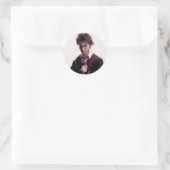 Harry Potter Wand Raised Runder Aufkleber (Tasche)