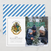 Harry Potter Wappen Foto Feiertagskarte (Vorne/Hinten)