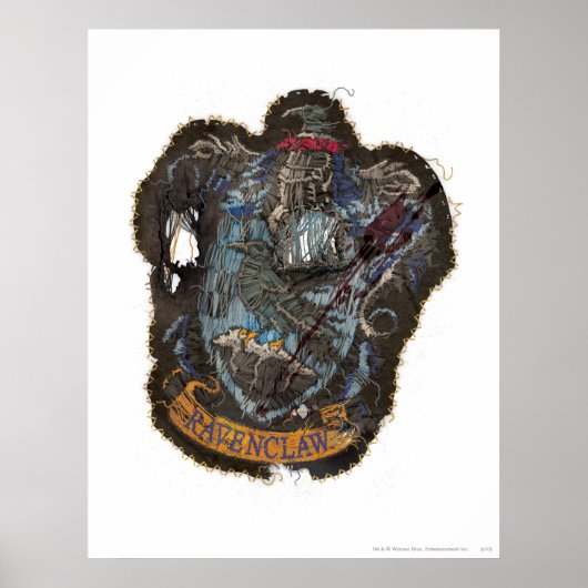 Harry Potter | Wappen Ravenclaw - zerstört Poster (Vorne)