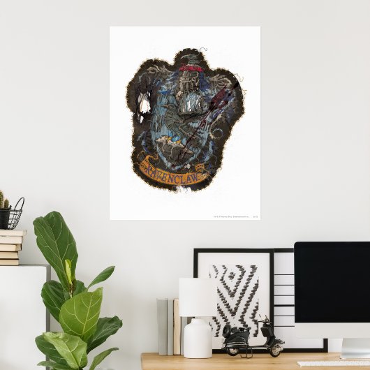 Harry Potter | Wappen Ravenclaw - zerstört Poster (Heimbüro)