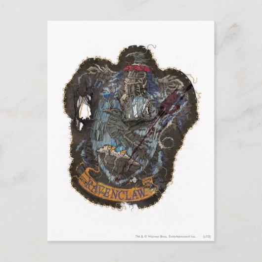 Harry Potter | Wappen Ravenclaw - zerstört Postkarte (Vorderseite)