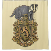 Harry Potter | Wappen von Hufflepuff mit Dachs Duschvorhang (Vorderseite)