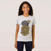 Harry Potter | Wappen von Hufflepuff mit Dachs T-Shirt (Vorne ganz)