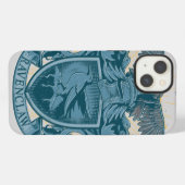 Harry Potter | Wappen von Ravenclaw iPhone Hülle (Rückseite (Horizontal))