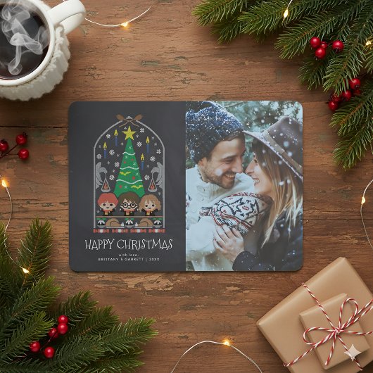 HARRY POTTER™ Weihnachts-Cross-Stitch Einladung