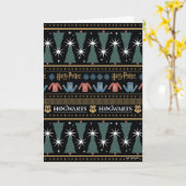 HARRY POTTER™ Weihnachtsstrickmuster Karte (Gelbe Blume)