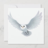 Harry Potter | White Owl Baby Dusche Einladung (Rückseite)