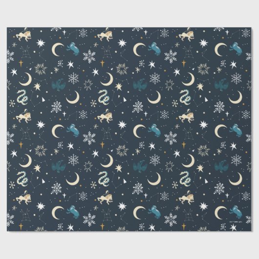 Harry Potter | Winterkonstellationsmuster Geschenkpapier (Flach)