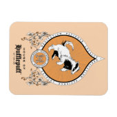 HARRY POTTER™ | Zartes Sketch HUFFLEPUFF™-Wappen Magnet (Horizontal)