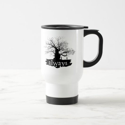 Harry Potter Zauber | Always Zitat Silhouette Reisebecher (Rechts)